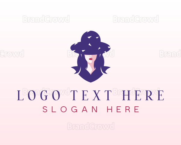 Beautiful Fashion Woman Logo