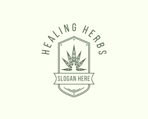 Medicinal - Marijuana Leaf Plant logo design