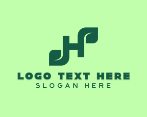 Green - Green Environmental Letter H logo design