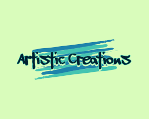 Artist Painting Graffiti logo design