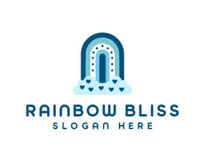 Boho Rainbow Arch logo design