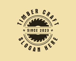 Woodcutting - Carpenter Saw Woodcutting logo design