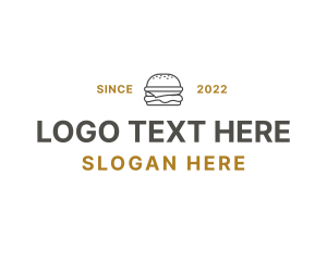 Restaurant - Burger Sandwich Wordmark logo design