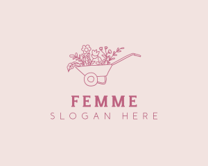 Floral Landscaping Plant Logo