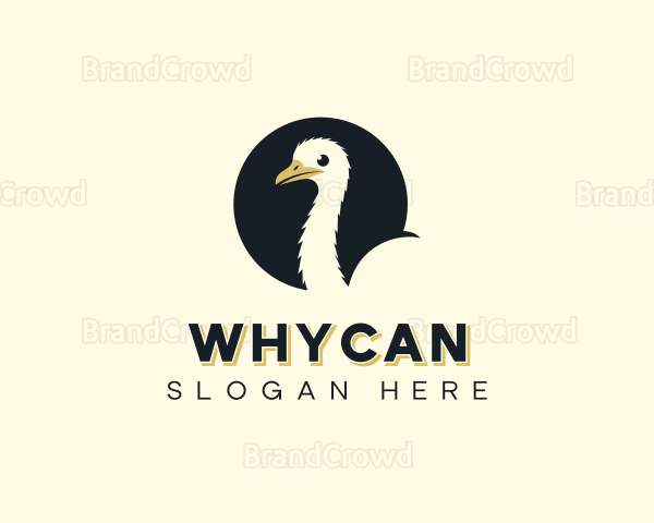 Ostrich Bird Aviary Logo