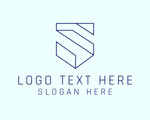 Accounting - Modern Shield Letter S logo design