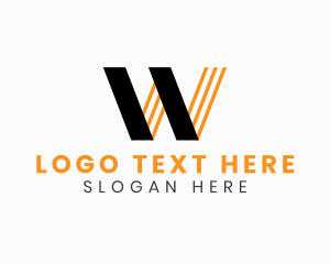 Business Venture - Modern Business Letter W logo design