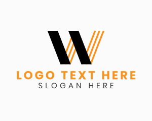 Modern Business Letter W Logo