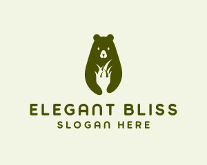 Home Cleaning - Bear Grass Nature logo design