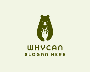 Bear - Bear Grass Nature logo design