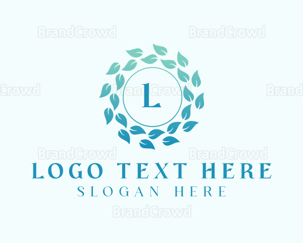 Natural Organic Leaves Logo