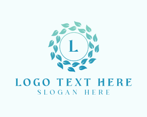 Wellness - Natural Organic Leaves logo design