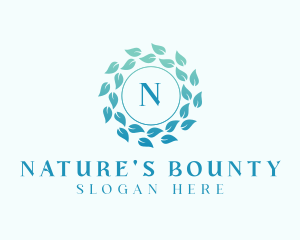 Natural Organic Leaves logo design