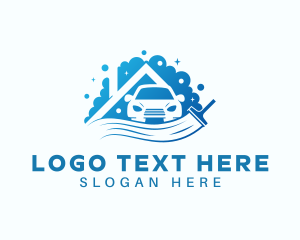 Squeegee - Car House Cleaning logo design
