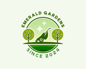 Gardening Lawn Mower logo design