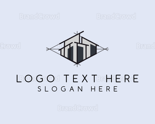 Isometric Architect Perspective Logo