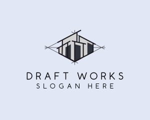 Draft - Isometric Architect Perspective logo design