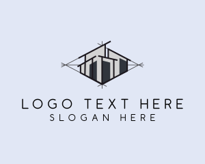 Isometric Architect Perspective Logo