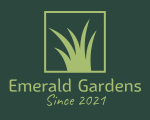 Green Grass Lawn  logo design