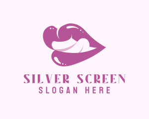 Tongue - Purple Sexy Lips logo design