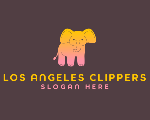 Animal - Cute Colorful Elephant logo design