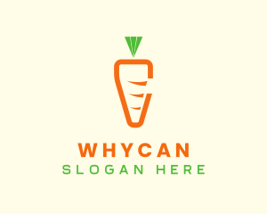 Food Store - Carrot Veggie Letter C logo design