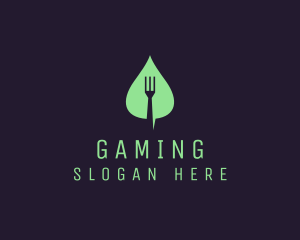 Leaf Fork Vegan Food Logo
