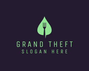 Kitchen - Leaf Fork Vegan Food logo design