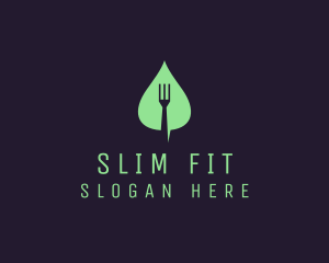 Diet - Leaf Fork Vegan Food logo design