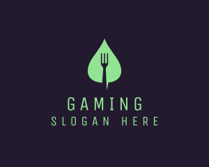 Vegetarian - Leaf Fork Vegan Food logo design