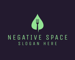 Leaf Fork Vegan Food logo design