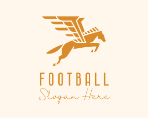 Golden Winged Horse Logo