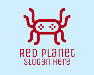 Red Console Spider logo design