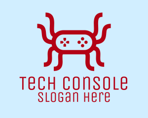Console - Red Console Spider logo design