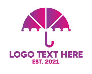 Rain - Digital Umbrella App logo design