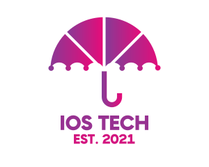 Ios - Digital Umbrella App logo design