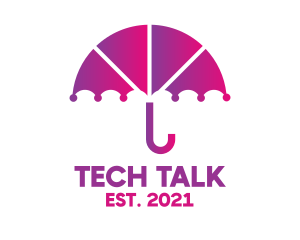 Cellphone - Digital Umbrella App logo design