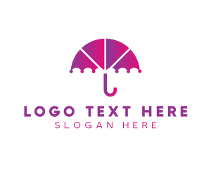 Rain - Digital Umbrella App logo design