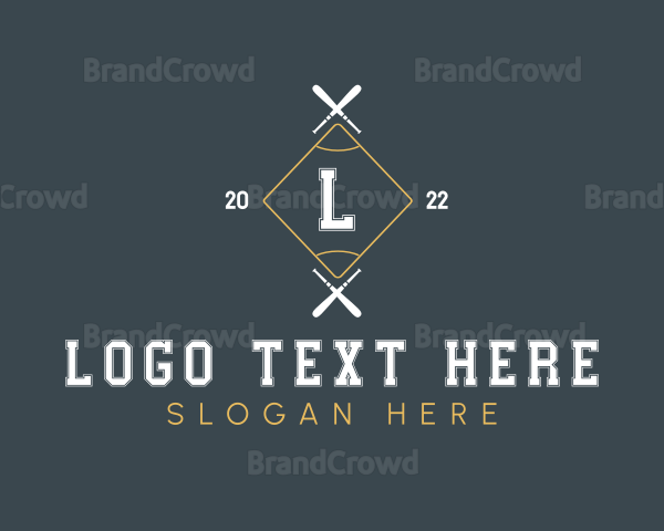 Baseball Field Sport Logo