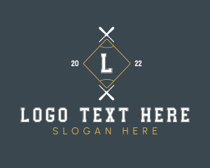 Baseball Field Sport Logo