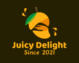 Juicy - Mango Fruit Juice logo design