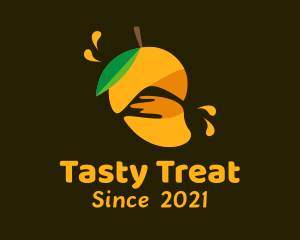 Flavor - Mango Fruit Juice logo design