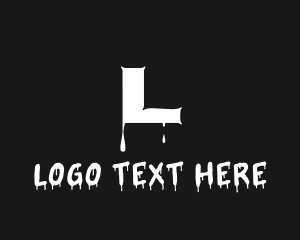 Leak - Liquid Paint Dripping logo design