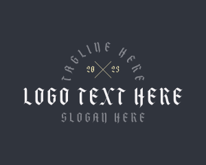Viking - Gothic Urban Business logo design