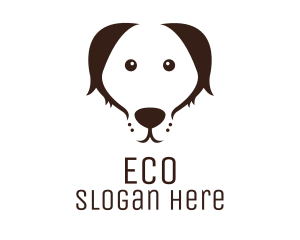 Hound - Brown Dog Head logo design