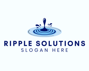 Ripple - Water Drop Ripple logo design