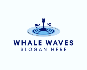 Water Drop Ripple logo design