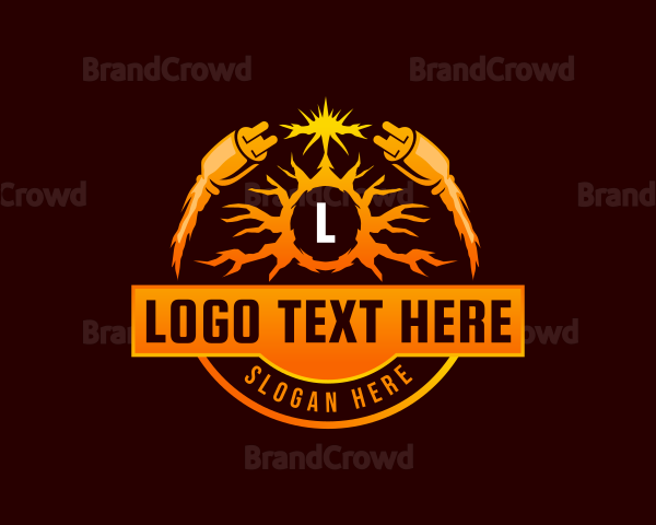 Electrical Lightning Plug Logo