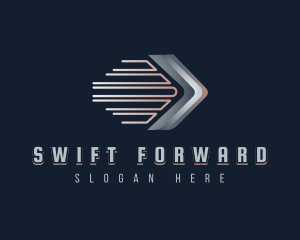 Forwarder - Forward Arrow Logistic logo design