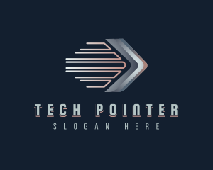 Pointer - Forward Arrow Logistic logo design